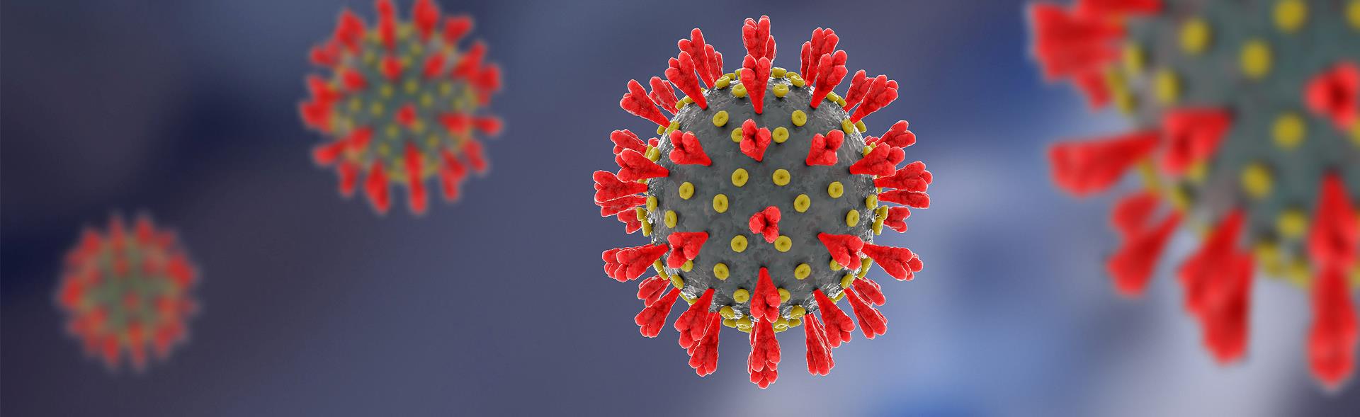 illustration af coronavirus